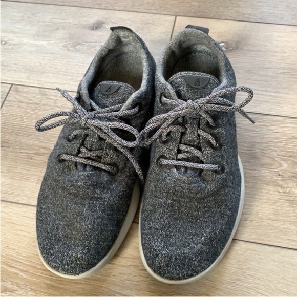 Mens Allbirds Gray Wool Runner Sneakers Athletic Shoes main image 12
